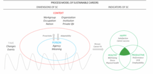 Sustainable career process modell (Van der Heijden & De Vos, 2020)